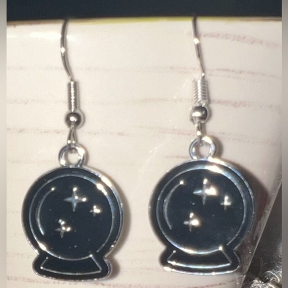 $2 CRYSTAL BALL EARRINGS. STAINLESS STEEL. NEW. $2 WITH ANY $10 ORDER OR MORE - Picture 2 of 16
